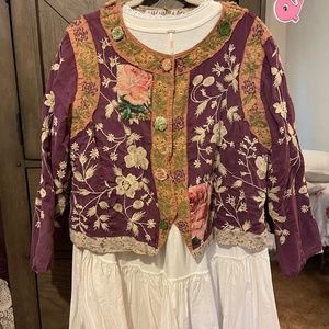 Magnolia pearl cropped jacket